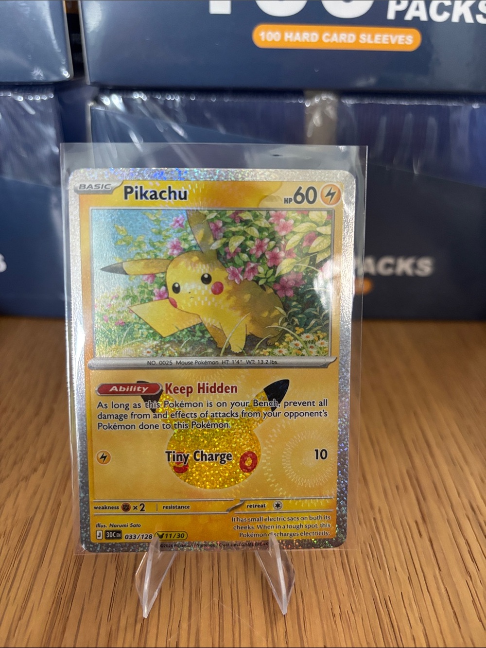 Pikachu #11 30th Celebrations Set card 033/128